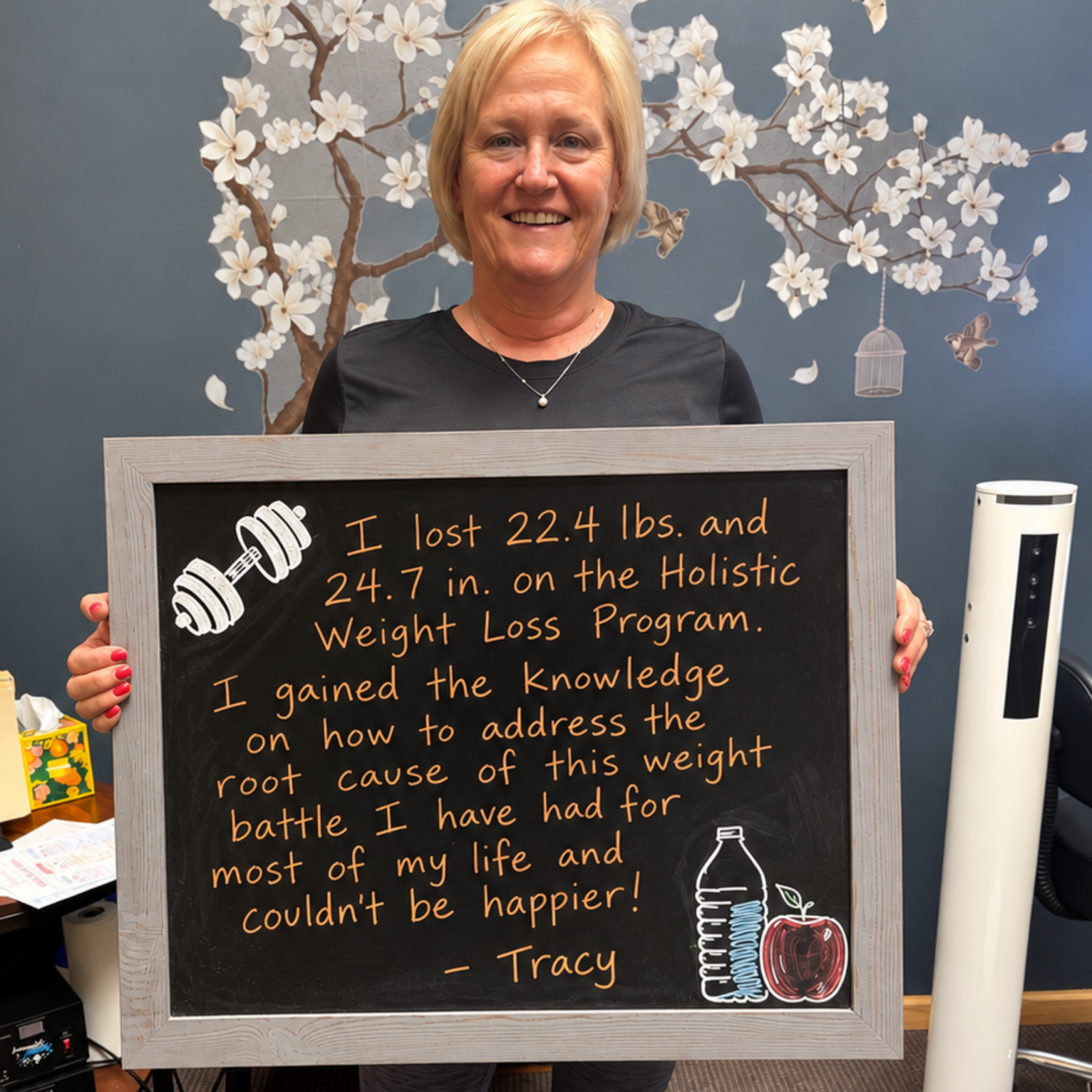 Tracy - lost 22.4 pounds and 24.7 inches